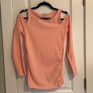 MICHAEL Michael Kors Cold Shoulder Long Sleeve Top